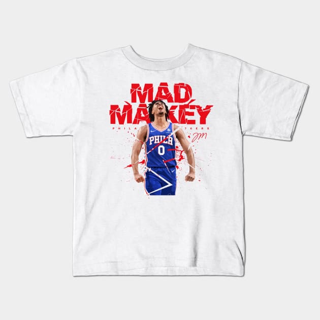 Tyrese Maxey Kids T-Shirt by Juantamad